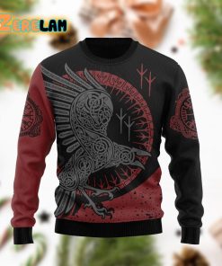 Viking Raven Christmas Funny Ugly Sweater