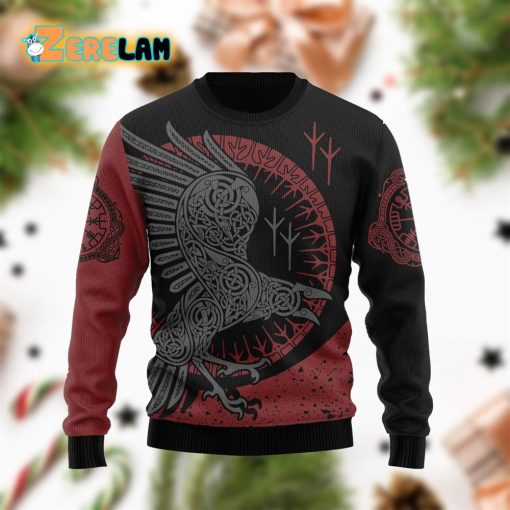 Viking Raven Christmas Funny Ugly Sweater