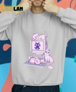 Weirdlilguys Computer Cat Shirt