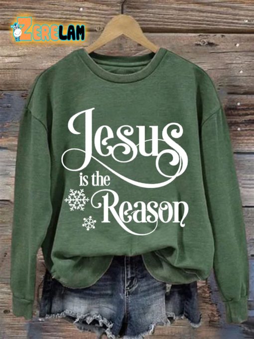 Women’S Jesus Is The Reason Long Sleeve Sweatshirt