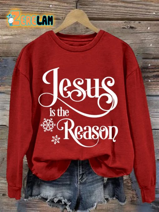 Women’S Jesus Is The Reason Long Sleeve Sweatshirt