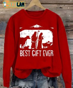 Womens Christmas Best Gift Ever Sweatshirt 3