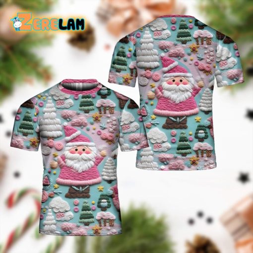 Women’s Pink Santa Claus Shirt