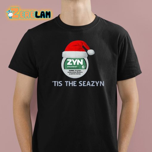 Zyn Spearmint 15 Nicotine Pouches Tis The Seazyn Christmas Shirt
