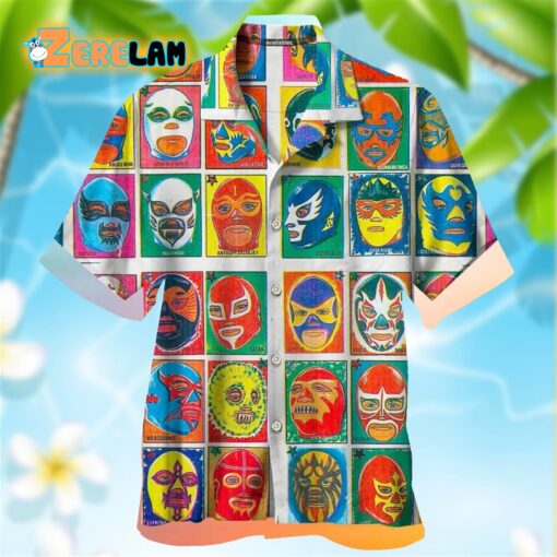 1995 Masked Wrestler Retro Unisex Hawaiian Shirt