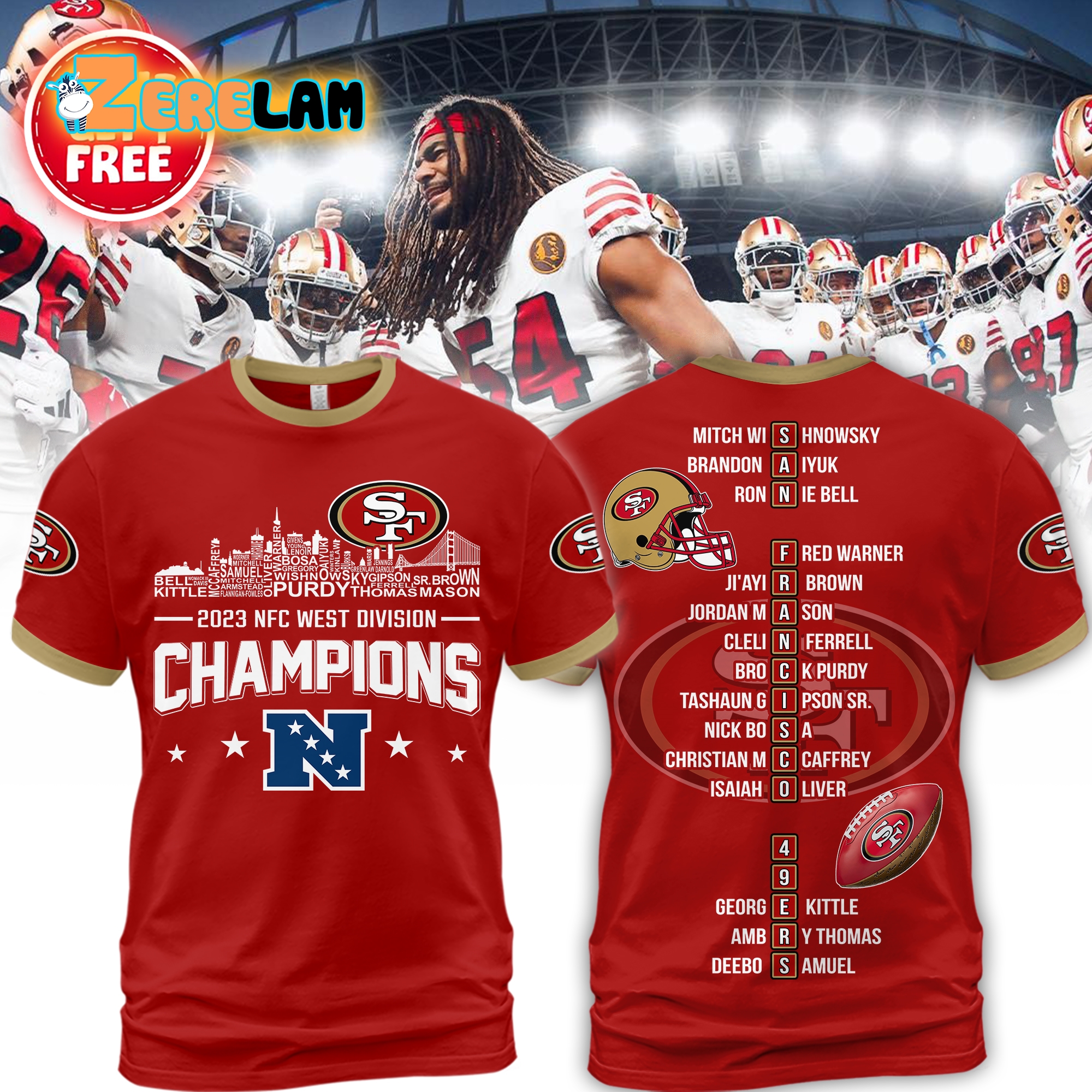 NFC West Champions 2023 SF 49ers Tumbler