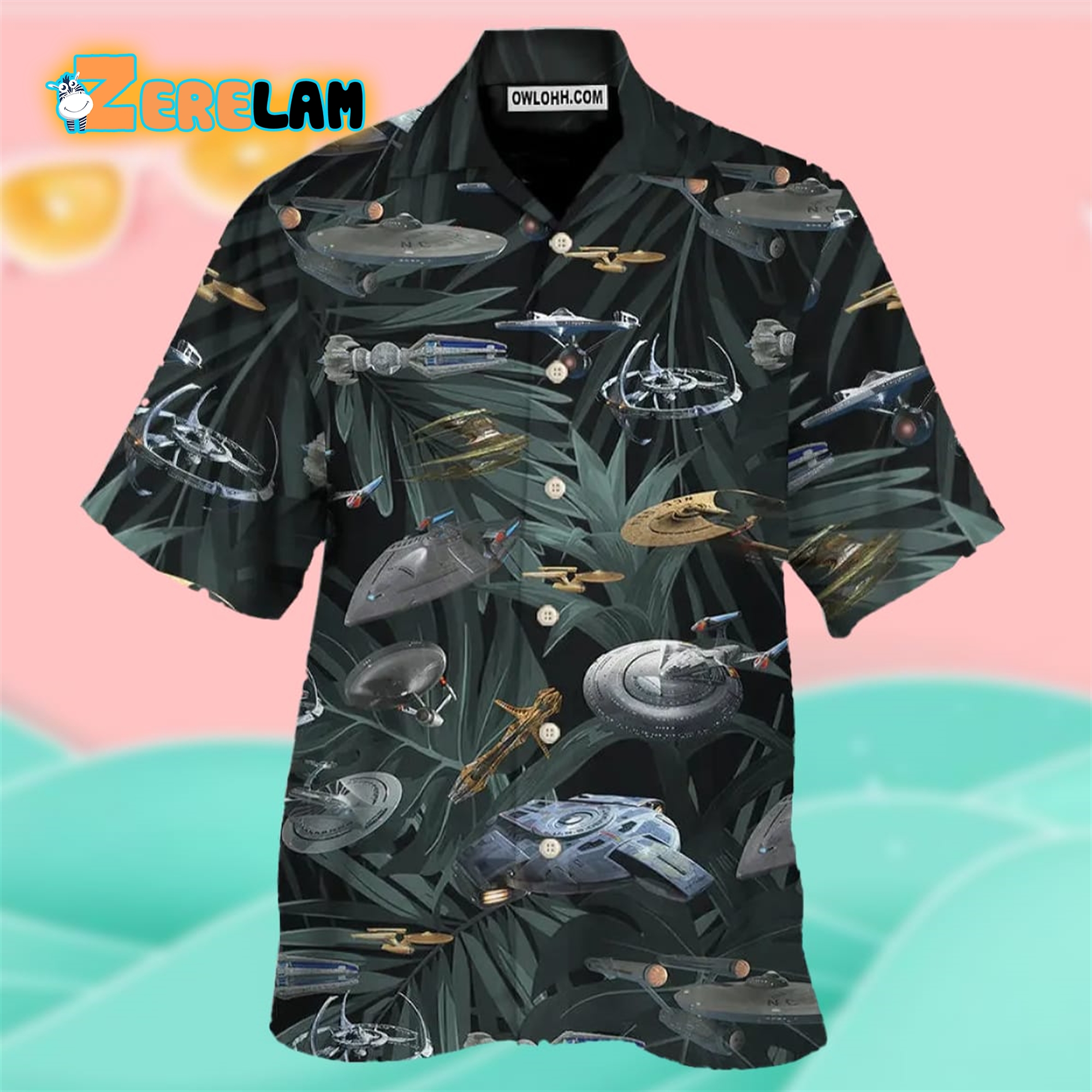 3D ST Space Ships Custom Hawaiian Shirt
