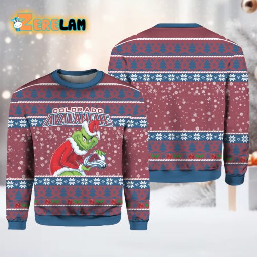 Aalanche Hockey Grnch Ugly Christmas Sweater