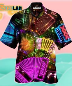 Accordion Music Go Where The Accordion Takes You In Color Life Hawaiian Shirt