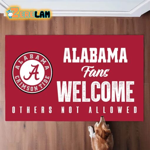 Doormat Alabama Fans Welcome Others not Allowed Doormat