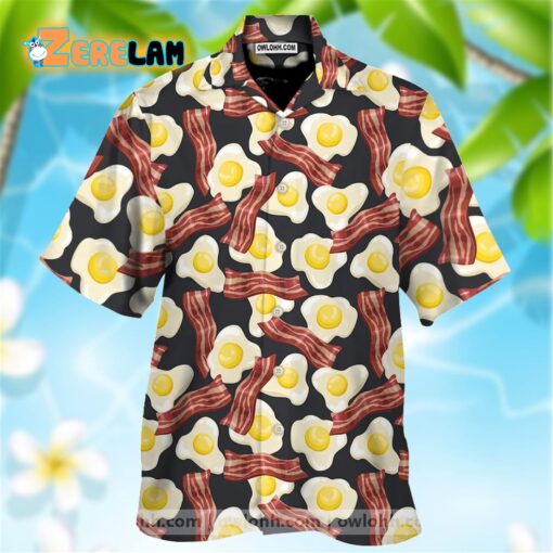 Amazing Bacon And Fried Eggs Hawaiian Aloha Shirts