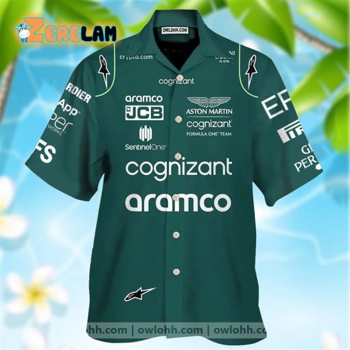 Aston Martin F1 Team Hawaiian Shirt