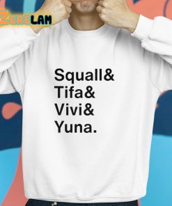 Ben Starr Squall And Tifa And Vivi And Yuna Shirt 8 1