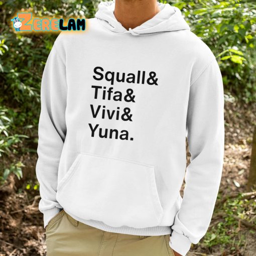 Ben Starr Squall And Tifa And Vivi And Yuna Shirt