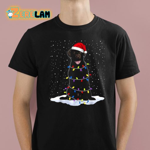 Black Labrador Retriever Dog Christmas Funny Shirt