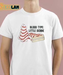 Blood Type Little Debbie Christmas Shirt 1 1