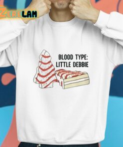 Blood Type Little Debbie Christmas Shirt 8 1