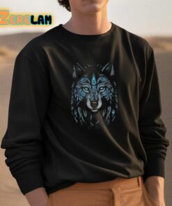 Blue eyed Wolf Face Shirt 3 1