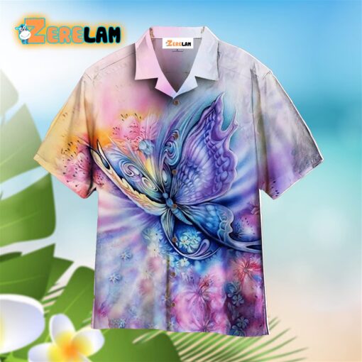 Butterfly Tribal Flowers Galaxy Hawaiian Shirt