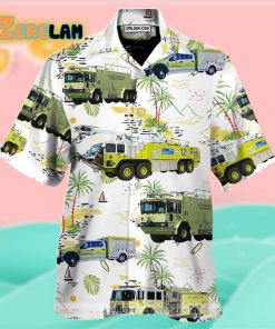 California San Francisco International Airport Fire Department Hawaiian Shirt