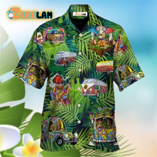 Camping Funny Stay Trippy Little Hippie Tropical Hawaiian Shirt