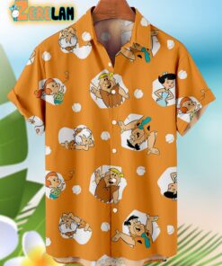 Cartoon Head Printing Pattern Hawaiian Shirt