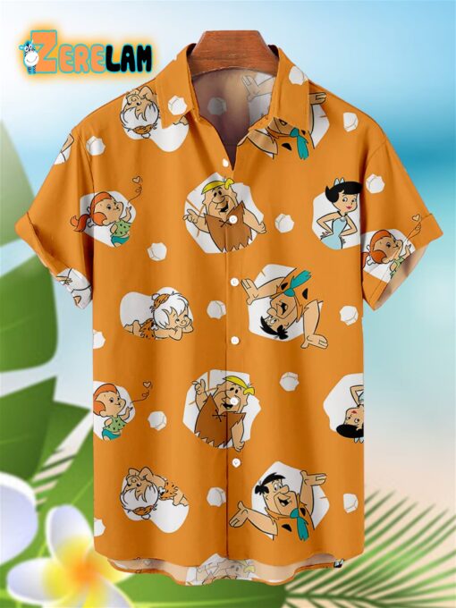 Cartoon Head Printing Pattern Hawaiian Shirt