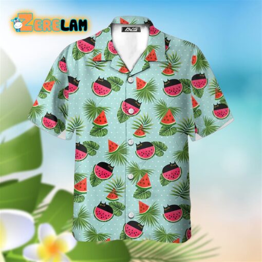 Cat Watermelon Hawaiian Shirt