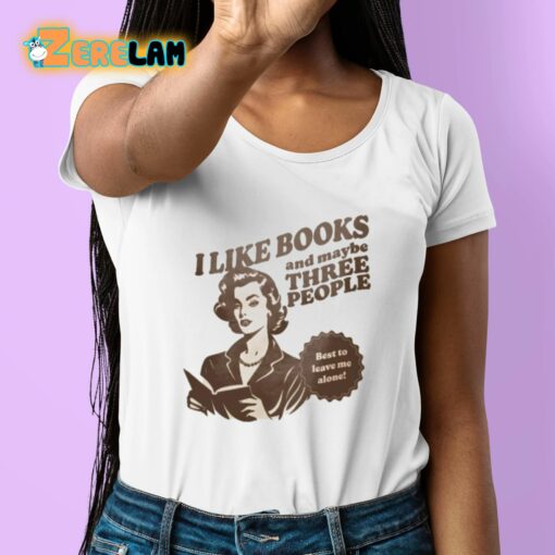 Cauldron Stressed I Like Books And Maybe Three People Shirt