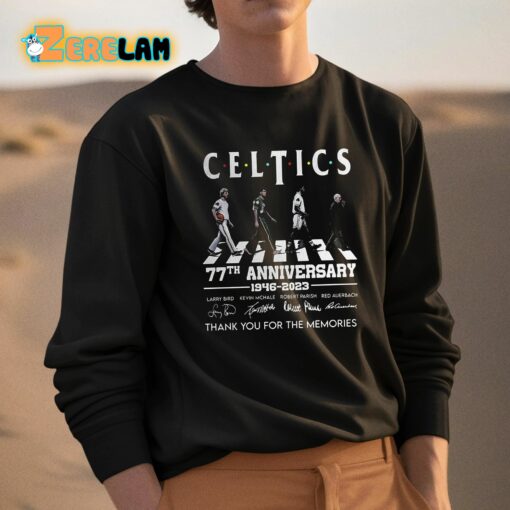 Celtics 77th Anniversary 1946-2023 Thank You For The Memories Shirt