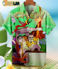 Chew Characters Cartoon Hawaiian Shirt