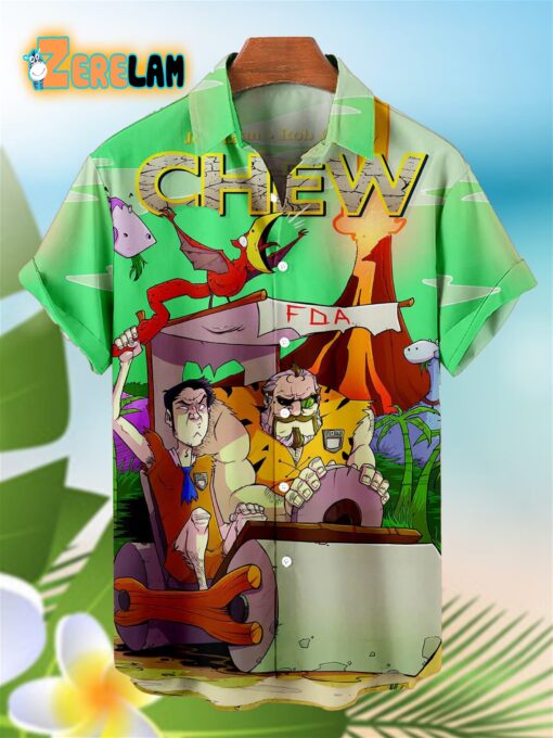 Chew Characters Cartoon Hawaiian Shirt