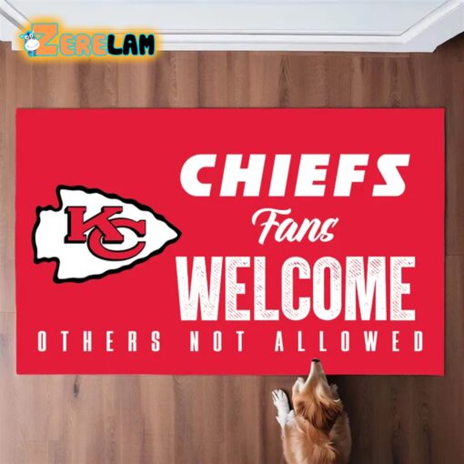 Chiefs Fans Welcome Others not Allowed Doormat