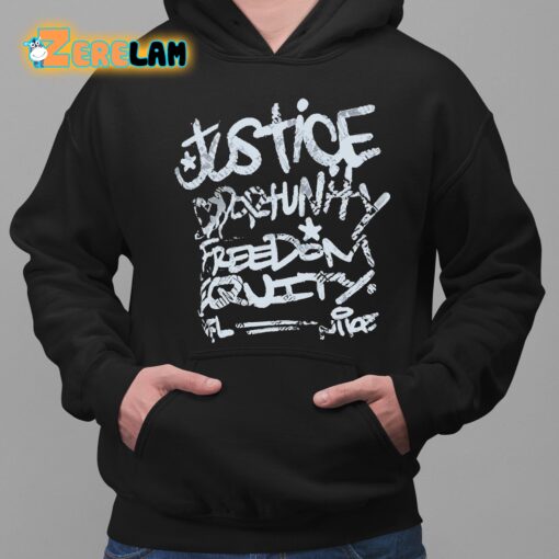 Coach Mike Tomlin Justice Opportunity Equity Freedom Hoodie