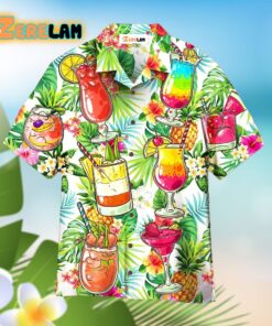 Cocktail And Fruit Hello Summer Hawaiian Shirt