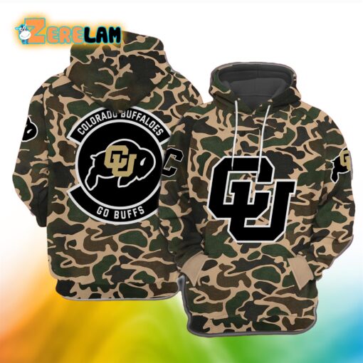 Colorado Football Coach Prime Military Hoodie Camo 2023