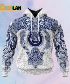 Colts Norse Viking Symbols 3D Hoodie