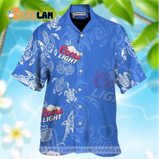 Coors Light Hawaiian Shirt