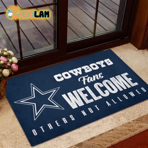 Cowboys Fans Welcome Others not Allowed Doormat
