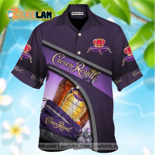 Crown Royal Wine Print Hawaiian Shirt