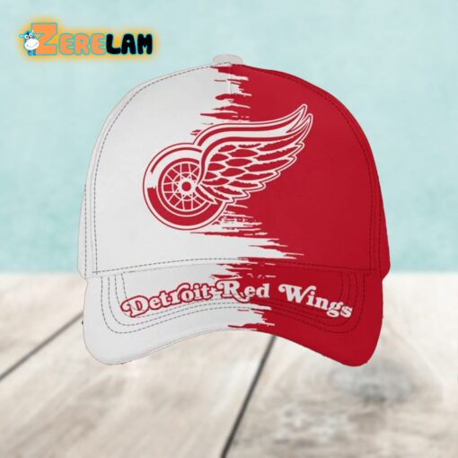 Detroit Red Wings and White Classic Cap