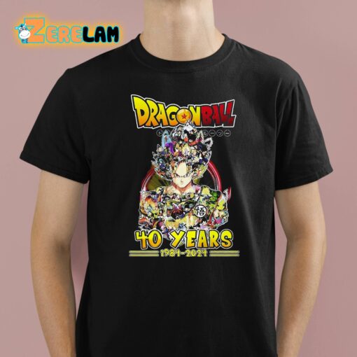 Dragon Ball 40 Years Of 1984-2024 Thank You For The Memories Shirt