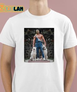 Dragon Lee With His Dogs Photo Shirt 1 1