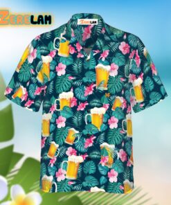 Drink Beer Alcohol Tropical Hawaiian Shirt