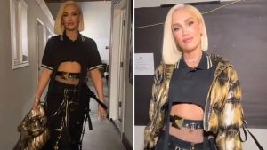 'FLAWLESS' Gwen Stefani, 54, shows off her toned abs in ripped shirt and baggy pants hours before new The Voice episode