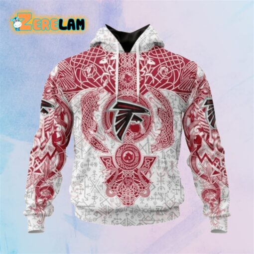 Falcons Norse Viking Symbols 3D Hoodie