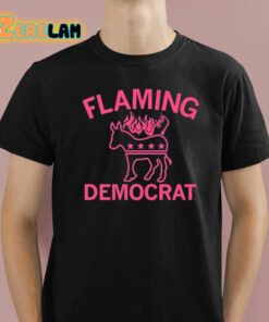 Flaming Democrat Horse Shirt