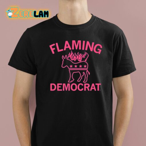 Flaming Democrat Horse Shirt