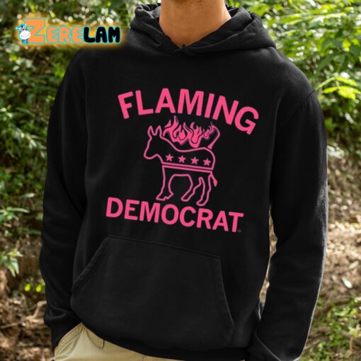 Flaming Democrat Horse Shirt