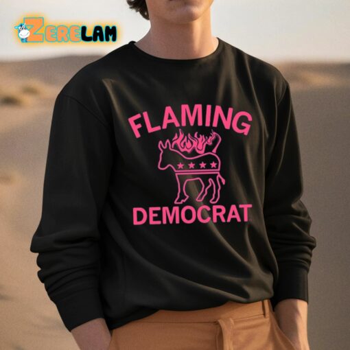 Flaming Democrat Horse Shirt